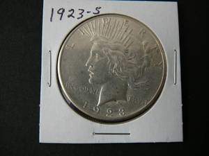 lot 7 image: 1923s Peace Silver Dollar