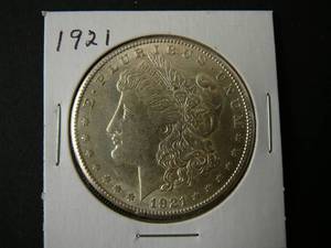 lot 12 image: 1921 Morgan Silver Dollar