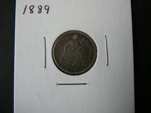 lot 49 image: 1889 Seated Dime