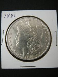 lot 54 image: 1891 Morgan Silver Dollar