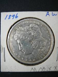 lot 62 image: 1896 Morgan Silver Dollar