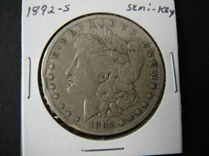 lot 64 image: 1892s Morgan Silver Dollar