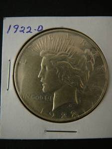 lot 67 image: 1922d Peace Silver Dollar