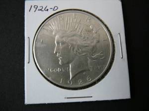 lot 72 image: 1926d Peace Silver Dollar