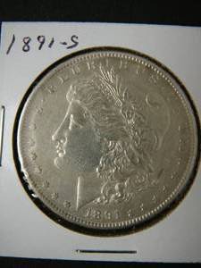 lot 74 image: 1891s Morgan Silver Dollar