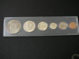 lot 83 image: 1964 Proof Set Eisenhower 1776-1976, Kennedy Half dollar Washington Quarter Roosevelt Dime Nickle Penny