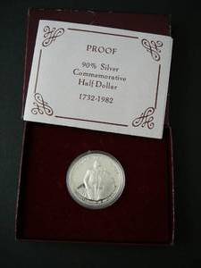 lot 125 image: 1732-1982 Silver Commemorative Half Dollar Proof
