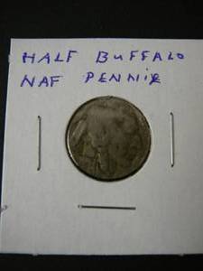 lot 131 image: Half Buffalo and Half Wheat Penny