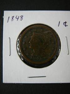 lot 135 image: 1848 One Cent