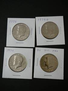 lot 138 image: 4- Kennedy Half Dollar Proof