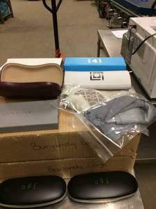 lot 25 image: Large Lot New Designer Sunglass Eyeglass Cases
