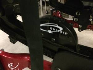 lot 48 image: $$$$ Quickie Tilt In Space Wheelchair With Extras & Tray - Works Great  