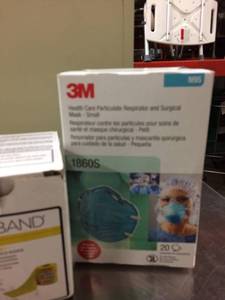 lot 54 image: New 3M Surgical Masks & Physical Therapy Resistance Bands (Bands Box Not Full)