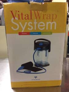 lot 55 image: MSRP $500 The Vital Wrap System for Heat, Cold, and Compression TX For Personal Therapeutic Pain Management - Appears New In Box