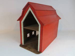 VINTAGE Wooden Toy Barn