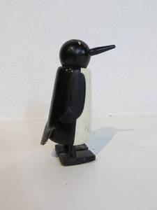 VINTAGE Wooden Walking Toy Penguin