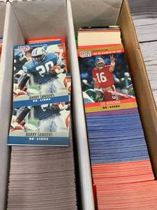 5000 Count Box of 1990 Football Cards