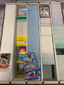 5000 Count Box of 1991 Baseball Cards