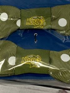 NDSU Bison Pigtail Holder  Dog Bowtie 2 Lots of 2
