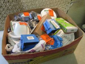 Box Full of Assorted Electrical and...