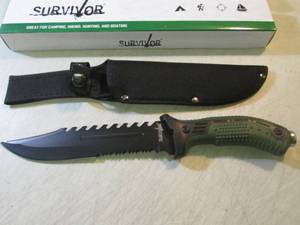 12 34 Survivor Knife with Sheath ...