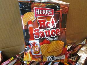 2 Cases of Hot Sauce Potato Chips 3...