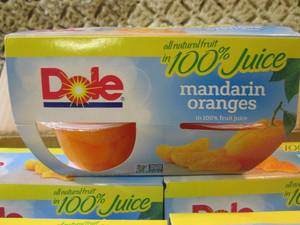 Dole Mandarin Oranges 4-Pack Snack ...
