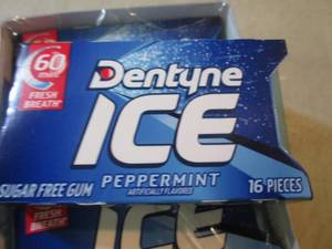 9 Packs of Dentyne Ice Peppermint S...