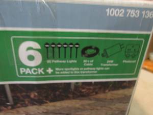 6-Pack Low Voltage Black Outdoor In...
