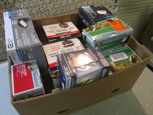 Box Full of Assorted Lighting Open ...