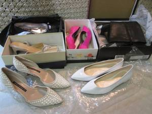 Assorted Ladies Shoes and Pair of B...
