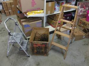 4 ft Ladder, Step Stool and Vintage...