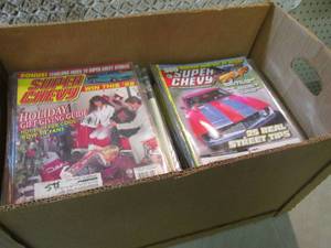 Box Full of Super Chevy Magazines A...