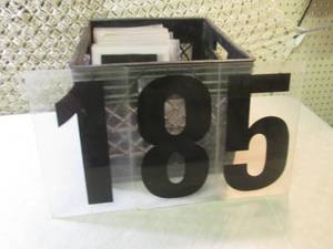 Vintage Set of Acrylic Numbers 6 3...