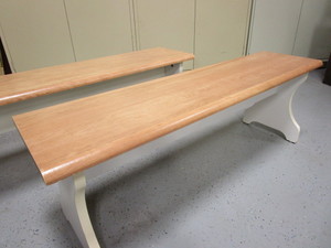 lot 10 image: (2) Benches 12X45x16 (this lot may go with lot #330)