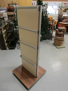 lot 21 image: Double Sided Display Rack 27x27x66