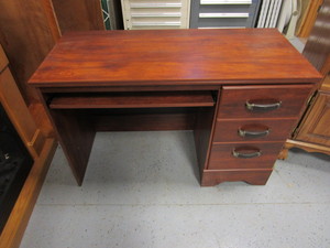 lot 33 image: Desk 45x20x30 Entertainment Center 32x16x55