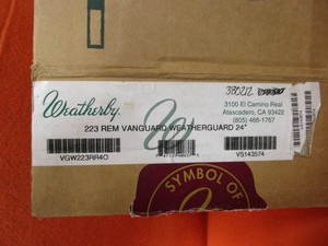 lot 98 image: (New) Weatherby 223 Vanguard Weatherguard Rifle (NIB) Never Been Fired