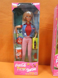 lot 123 image: Coca Cola (NIB) Barbies