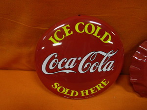 lot 159 image: Coca Cola Metal Signs