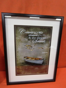 lot 205 image: (2) (New) Religious Pictures 12x16 & 19x25