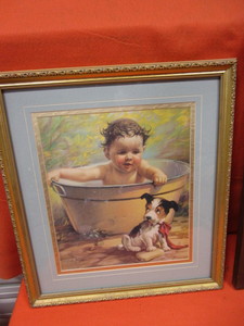lot 210 image: (3) Infant Themed Pictures 18x20   19x23   16x19