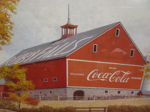 lot 212 image: (2) Coca Cola Pictures 30x24   19x19