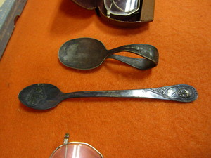 lot 235 image: Vintage Items & Silver Spoons