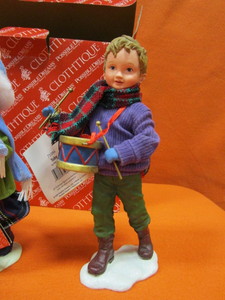 lot 272 image: (New) Clothtiques Children, Possible Dreams Santa, Gingerbread House