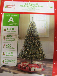 lot 289 image: (New) Christmas Lights & 6 12 Pre-lit Tree