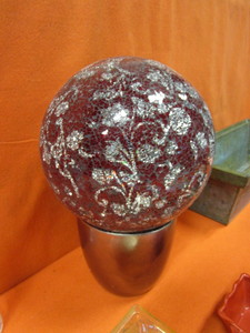 lot 294 image: Misc. (New) Signs, Glass Ball, Flower Wall Vase