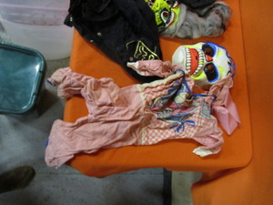 lot 375 image: Vintage Halloween Costumes & Garbage Cans