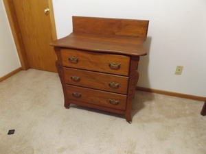 Antique SOLID Wood Small Dresser