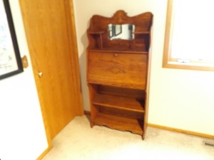 Antique Oak SOLID Wood Secretaries Desk